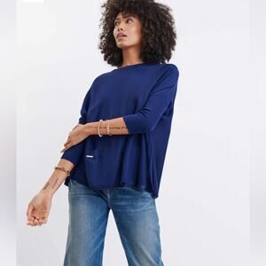 Mersea Catalina Navy Blue Knit Sweater OS